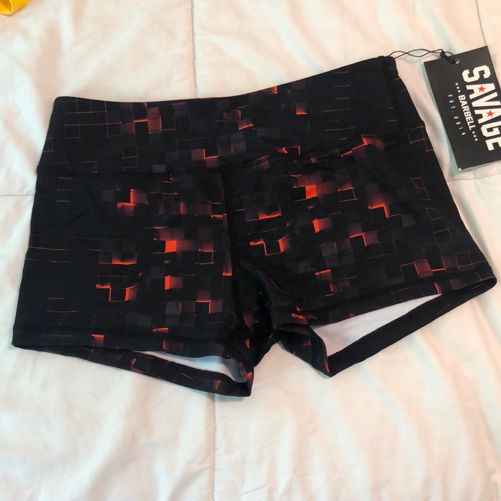 Savage Barbell. Size Medium. Black and orange.